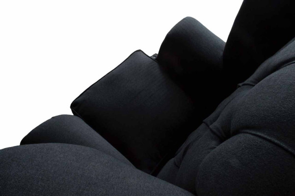 Chesterfield Textile Upholstered Sofa Design Armchair 1-Seater Wingback Chair