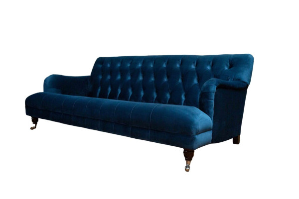 Chesterfield Design Luxury Upholstered Sofa Couch Seating Suite Fabric New