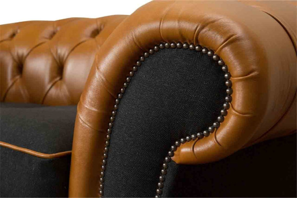 Chesterfield leather sofa couch upholstery 2-seater fabric sofas couches