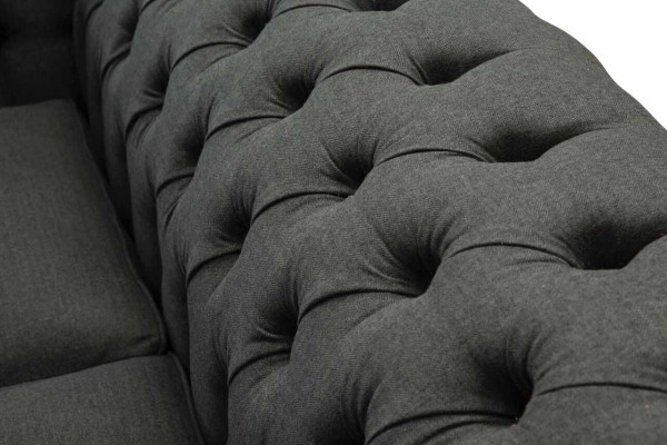 Design Chesterfield fabric couch armchair 1.5-seater upholstered sofas lounge