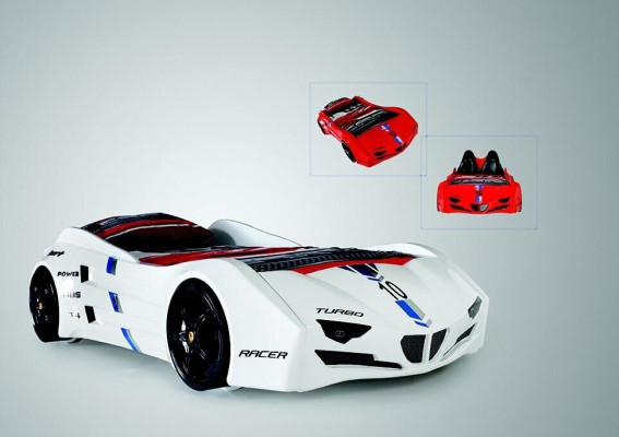 Race car bed with mattress car bed children's room beds furniture new