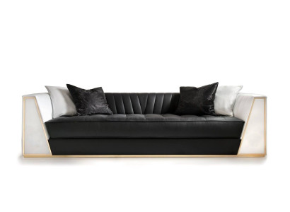 Three-seater couch upholstered furniture leather sofa couches furniture living room 3-seater