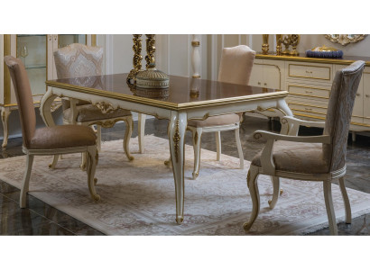 French dining table, dining room table, classic baroque rococo, new.