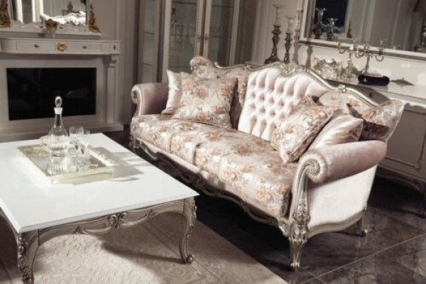 Pink Couchen upholstery sofa sofas 3 seat three-seater fabric sofa baroque rococo