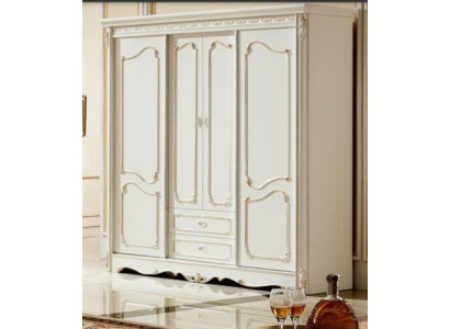 Classic wardrobe furniture wood cabinets bedroom white wood