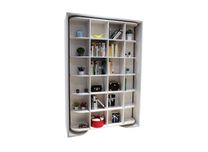 Bed, books, cupboard, shelf, guest bed, cabinets, wall cupboard, wall cabinet, beds