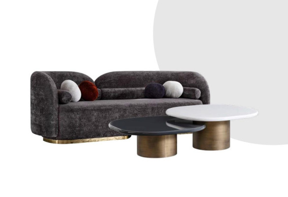 Comfortable Sofa Three-Seater for the Living Room Modern Style New Model