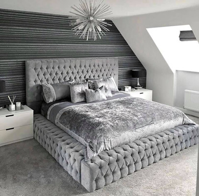 Double beds, matrimonial bedroom, leather, hotel, new bed, upholstery design, luxury, metal