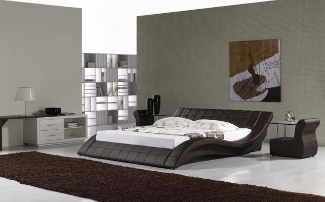 Double beds, marriage bedroom, luxury designer bed 180x200 leather hotel