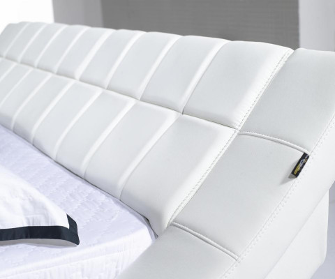 Beds double 180x200cm bedroom leather double bed upholstery design
