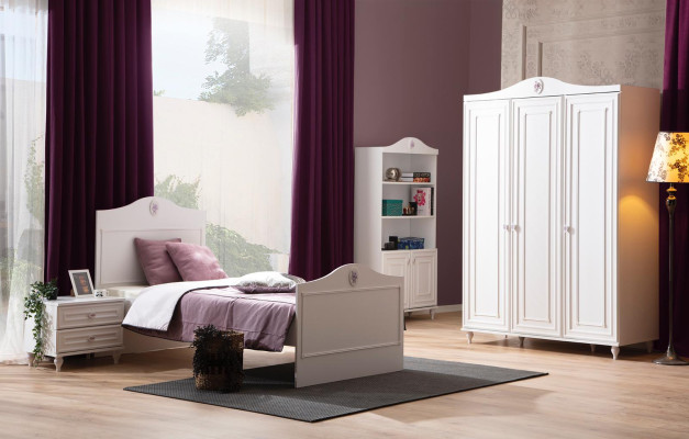 Design Royal Bookcase Bookshelf Youth Room Furniture Design White