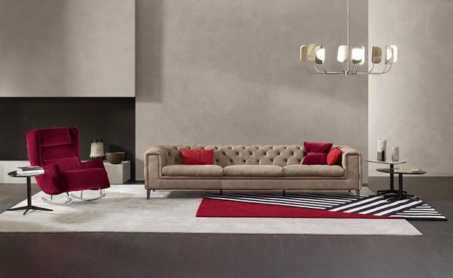 Sofa 4-seater leather sofas luxury designer couch new sofa luxury Chesterfield new