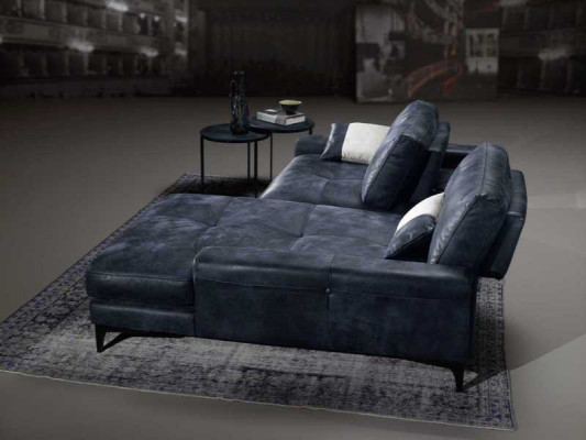 Sectional sofa, sofa, living room sofas, leather, luxury, L-shape, style, modern furniture, blue, new