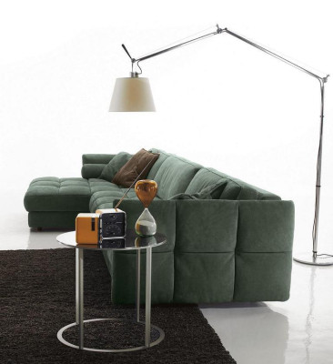 Sectional sofa textile sofa upholstery corner modern couch living room L-shape design