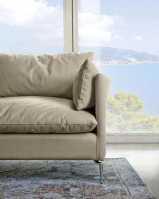 Corner sofa L-shape leather luxury design sofa upholstery couch couches furniture new
