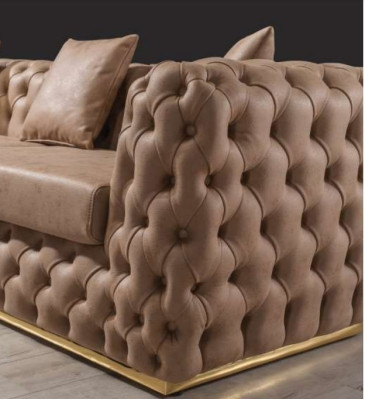 Upholstery Suite Sofa Suite 3+3 Seater Chesterfield Luxury Suite Sofas Leather