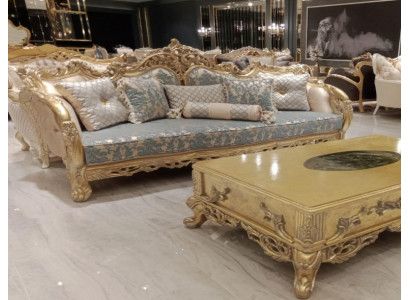 Three-seater sofa, 3-seater sofas, fabric, baroque, rococo style, furniture, classic.