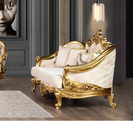 Sofa 3-seater fabric three-seater sofas luxury living room baroque style couch baroque new