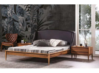 Modern wooden nightstand side table bedroom storage furniture luxury