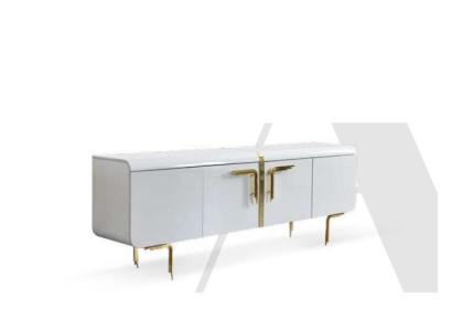 Luxury White Sideboard Modern Dresser Living Room Furniture New