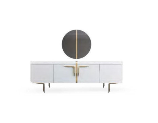 Luxury White Sideboard Modern Dresser Living Room Furniture New