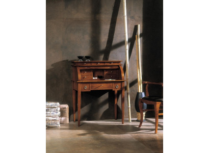 Work Desk Secretary Office Furniture Solid Wood Secretary Table Desk Brown