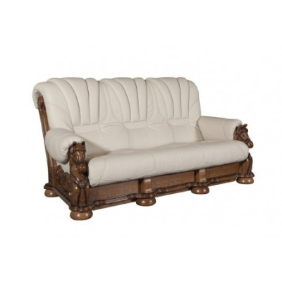 Antique Style Leather Sofa Couch Sofa Set Upholstery 3+1 Seater Italian Leather