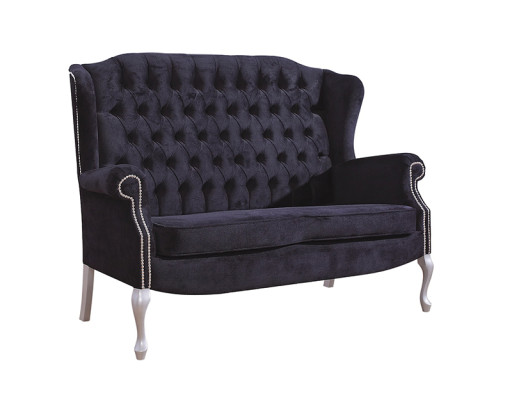 Classic Chesterfield Two-Seater Sofa Couch Upholstered Velvet Couches