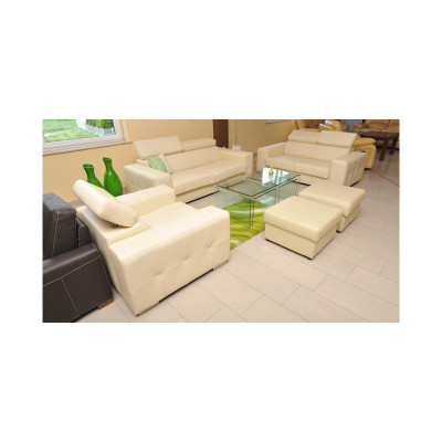 Sofa 2-seater design sofas upholstered couches leather relax modern two-seater