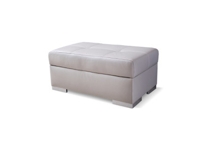 XXL footstool club lounge decor stool leather textile ottoman designer pouf