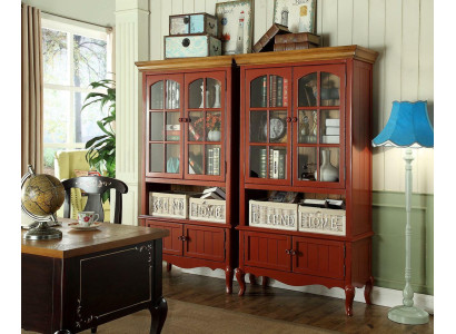 Luxury cabinet wood furniture cabinets showcase shelf filing cabinet glass cabinet antique