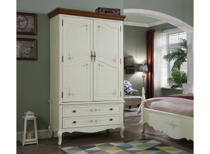 Country style wardrobe design furniture cabinets bedroom white wardrobe new
