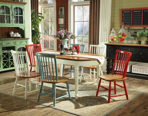 Display dining table 6x dining room set chair ensemble table group 8-piece set sideboard