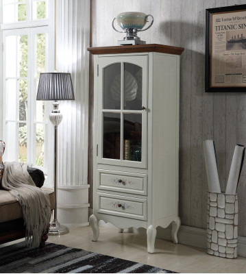 Landhaus Stol living room wall unit display cabinet sideboard RTV wooden cabinet furniture 3-piece set