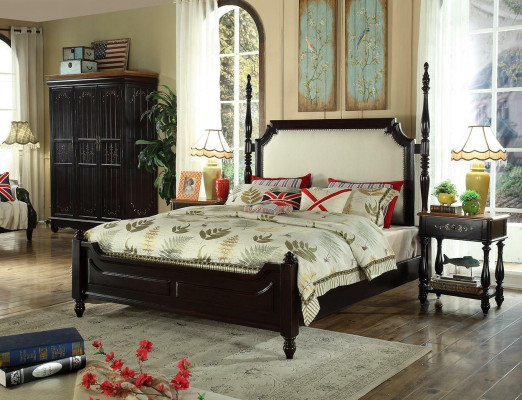 Bedroom country house style wood furniture complete set group beds bed new