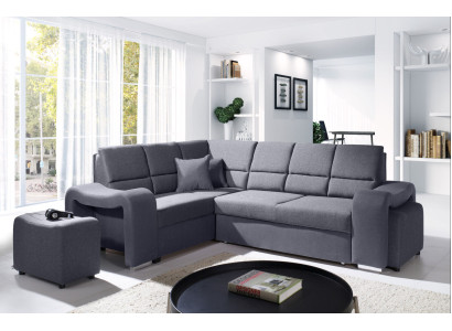 Sofa Sleeper Sofa Designer Sofa with Bed Function + Storage Compartment Corner Sofa Couch NEW!