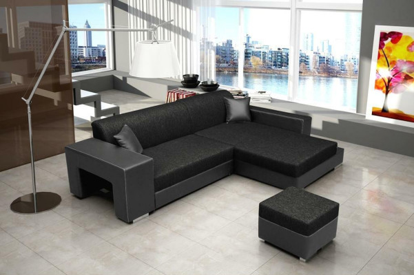 Sleeper Sofa Corner Sofa Couch Bed Function Upholstered Corner Set Sleeping Function New