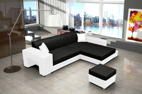 Sleeper Sofa Corner Sofa Couch Bed Function Upholstered Corner Set Sleeping Function New