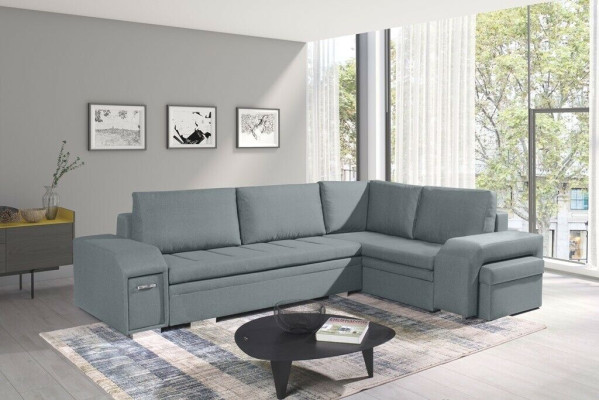 Upholstered sofa lounge sofa couch seating group living room with cushions sofa L-shape sleeping