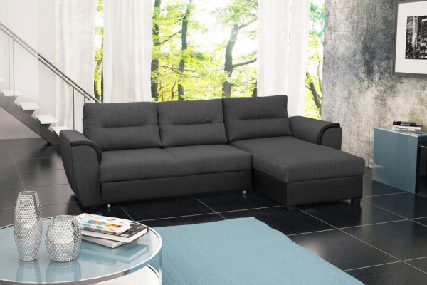 Sofa Sleeper Designer Sofa with Bed Function + Bed Box Corner Sofa Couch NEW