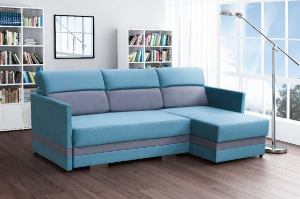 Corner sofa with sleep function, bed function, storage box, bed sofa, living landscape