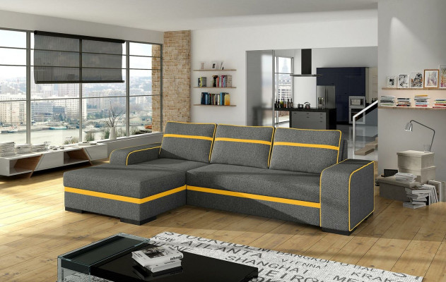 Sofa sleeper sofa with bed function and storage box - sectional sofa couch, NEW in the range