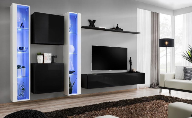 Living room furniture designer luxury TV stand designer wall shelf complete