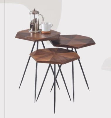 Set of 3x Coffee Tables Side Table Designer Living Room Table Tables