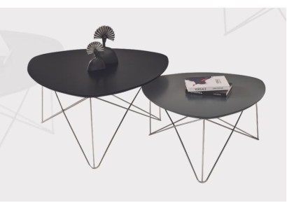 Coffee table black luxury living room coffee tables 2x side table table new