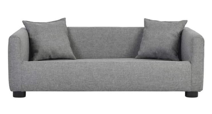 Gray Large Dog Bed Dog Padding Textile Fabric Couch New Dog Sofa Couch