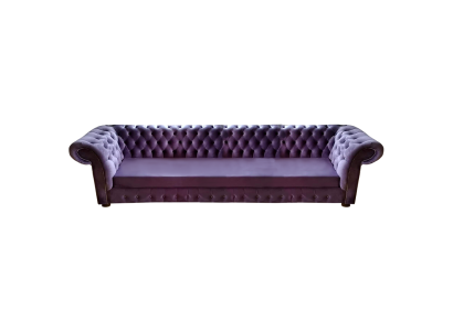 Modern design Chesterfield sofa, four-seater couch, living room furnishings