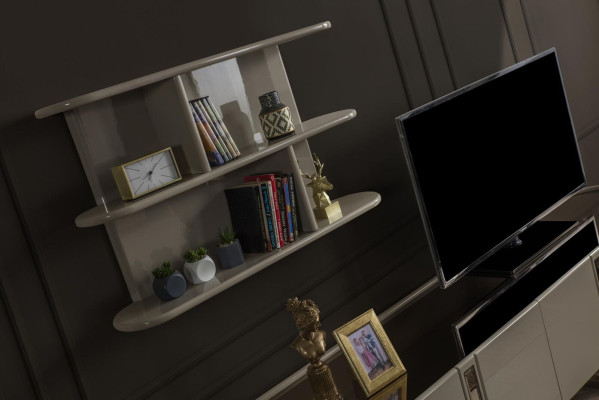 Wall unit, TV lowboard, shelf set, TV stand, sideboard, chest of drawers, living room