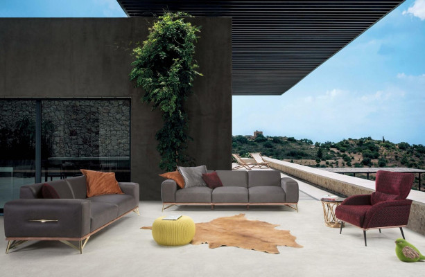 Three-seater sofa 3-seater luxury sofas living room furnishings modern fabric design