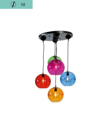 Design chandelier ceiling lamps modern silver wall lamp colorful chandelier